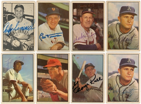 1953 Bowman Black-and White and Color Collection (185+) Including Signed Cards (48) - Beckett